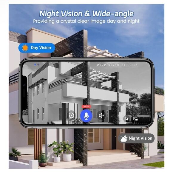 1080P Wireless Video Doorbell Camera in Black, 2.4GHz Wi-Fi Only. New in Box! - Picture 5 of 15